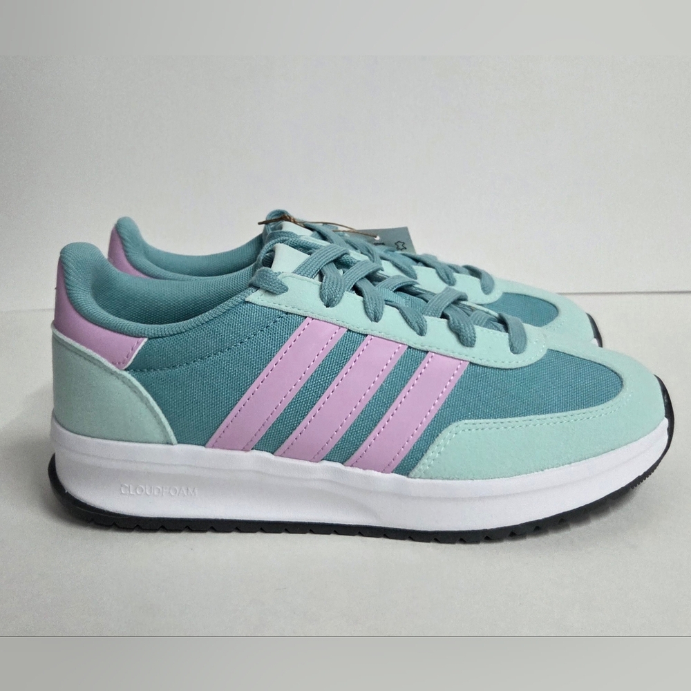 Size 6 - Adidas Run 70s 2.0 J Mint Lilac Sneakers - Picture 3 of 10